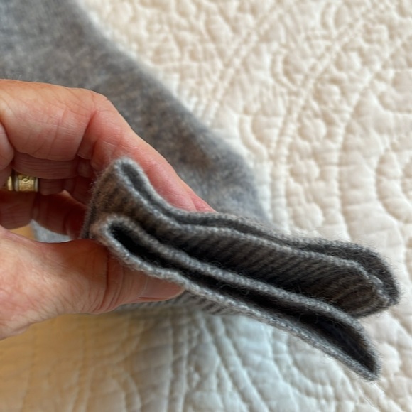 Halogen Cashmere Wool Blend Long Tunic Sweater Women’s Small Soft Gray Relaxed - Picture 16 of 17